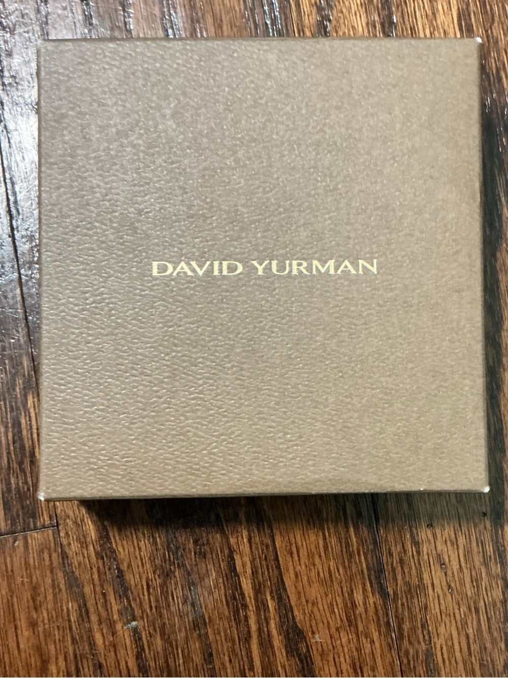 David Yurman Brown Box with Gold Lettering
